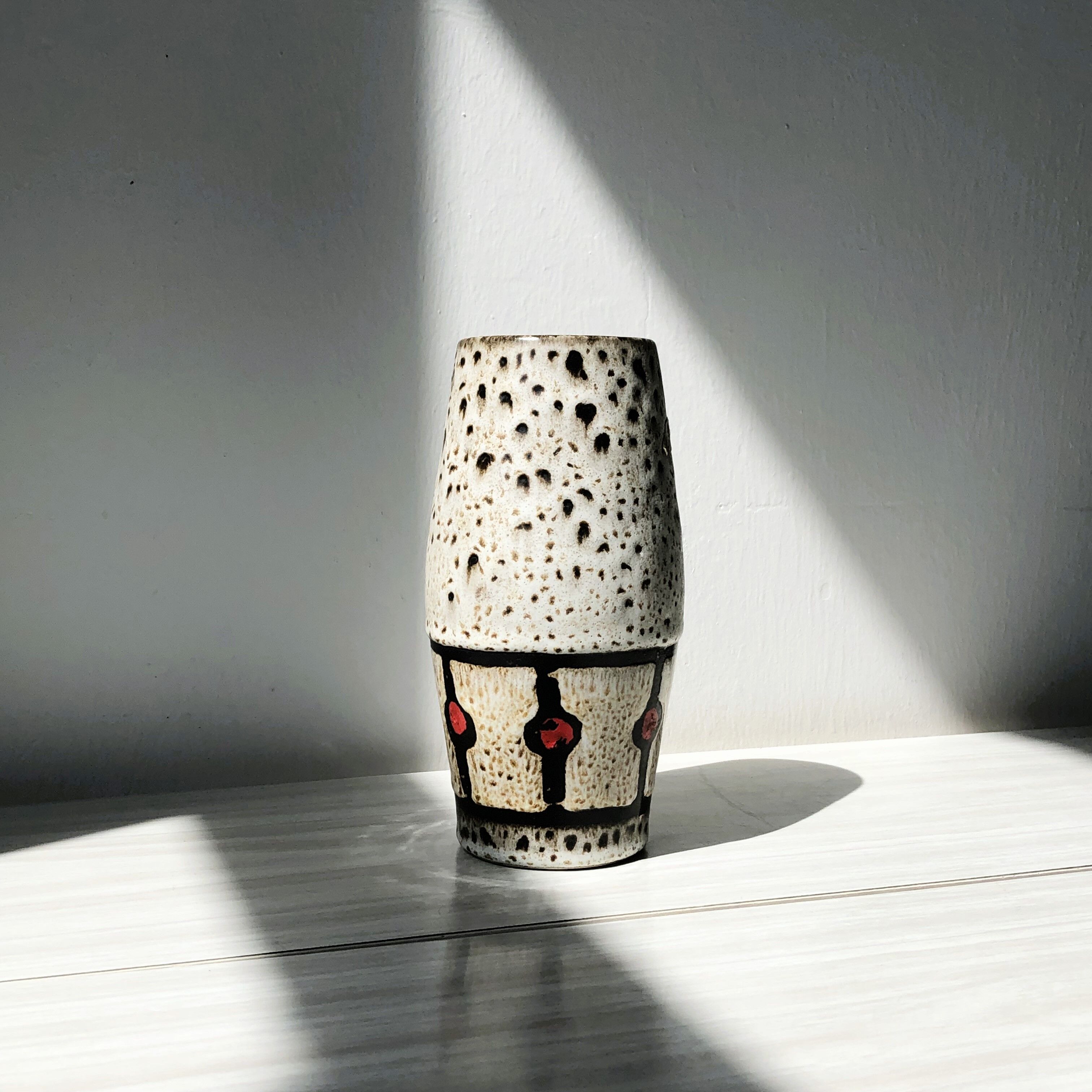 Vase from the "Jasba" collection, from West Germany, mid-century, numbered 173/18.