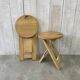 Paire de tabourets pliables