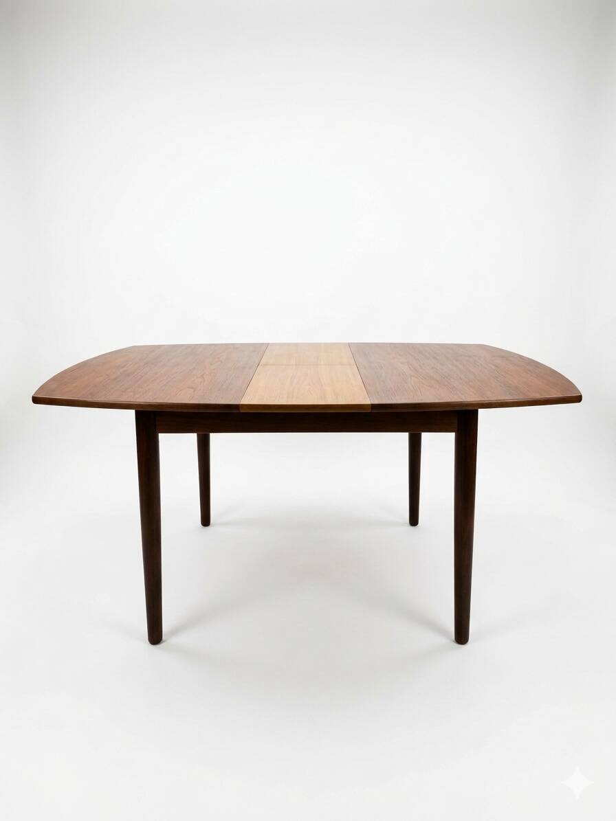 Scandinavian extendable teak table from the 1960s (butterfly extension)