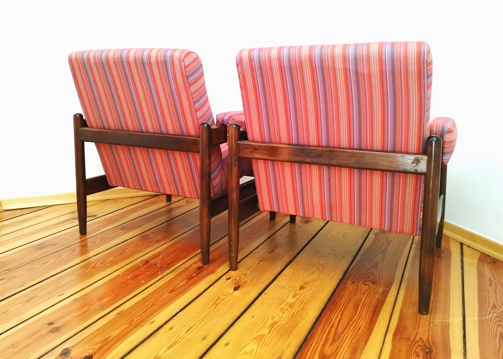 A pair of armchairs, vintage, 60s