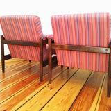 A pair of armchairs, vintage, 60s