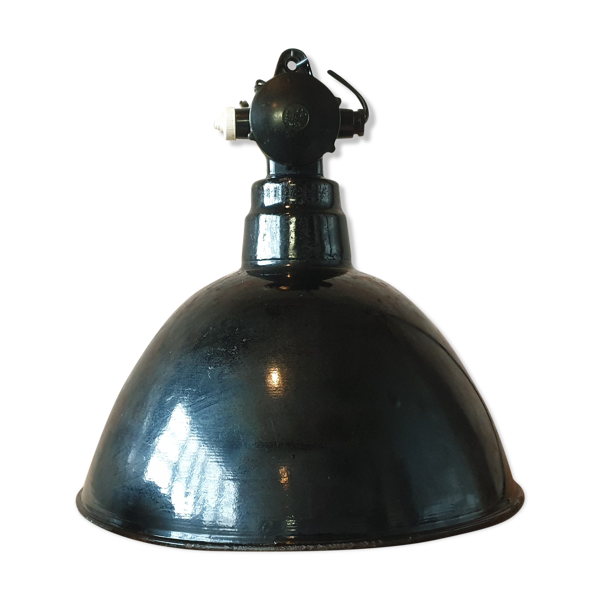 Suspension industrielle d’usine par Leuchtenbau WIttenberg, années 1950