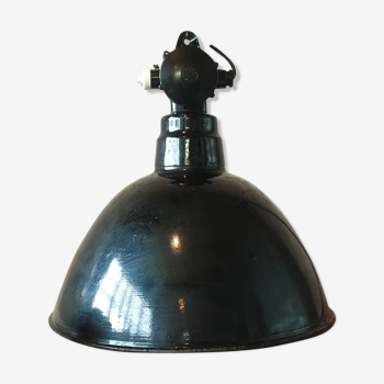 Industrial hanging lamp by Leuchtenbau WIttenberg, 1950s