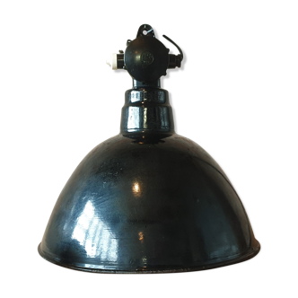 Industrial hanging lamp by Leuchtenbau WIttenberg, 1950s