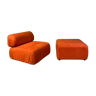 Lounge chairs with ottoman