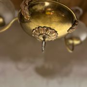 Chandelier with 3 arms in brass 1950/60