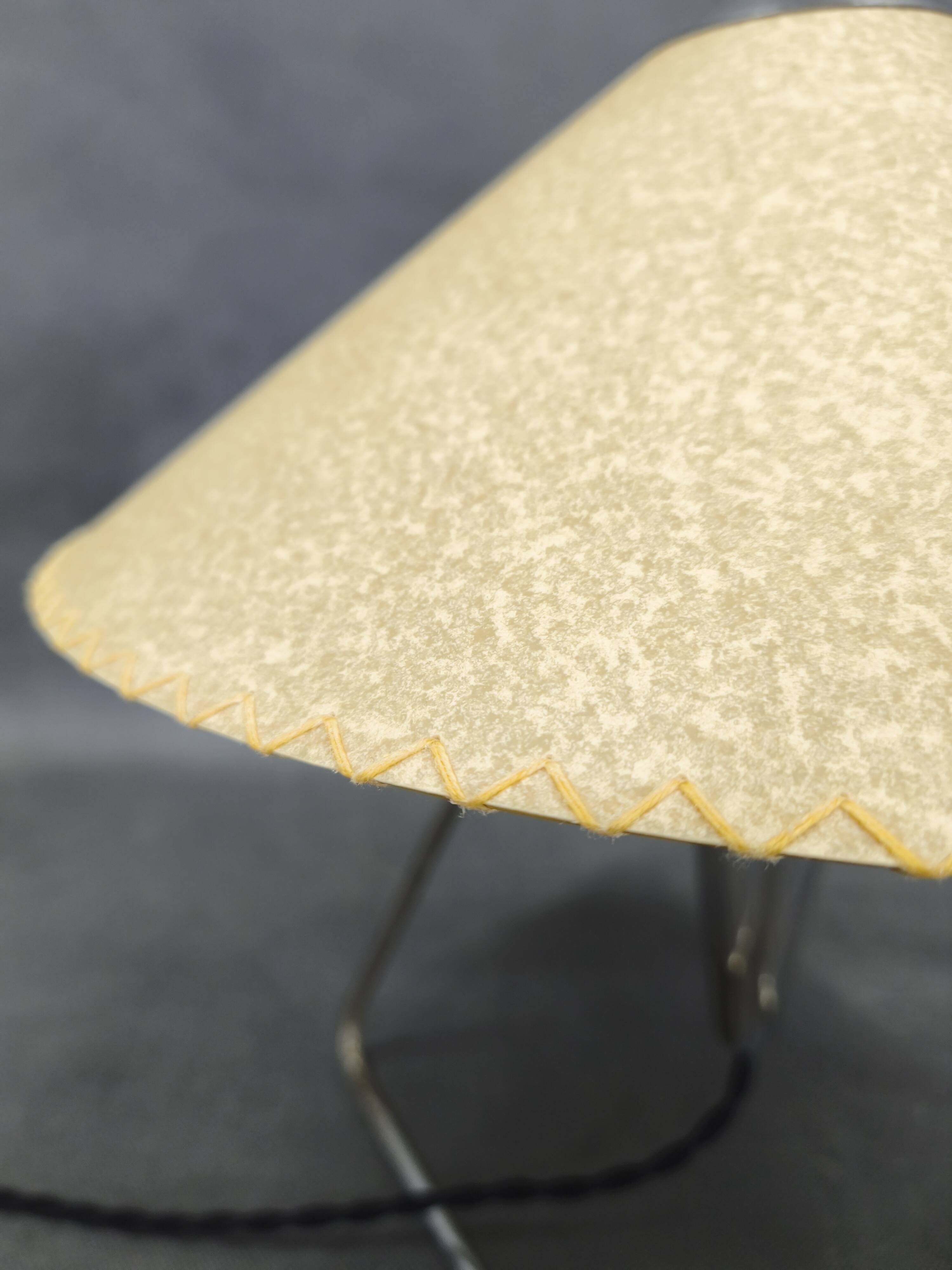 Helena Frantova Table Lamp 1960s Chrome Paper Shade