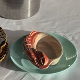 Pair of vintage lobster mini ramekins Saint Amand D15.5