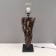 Designer table lamp/floor lamp, made from driftwood.