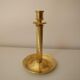 Brass candle holder, twisted effect