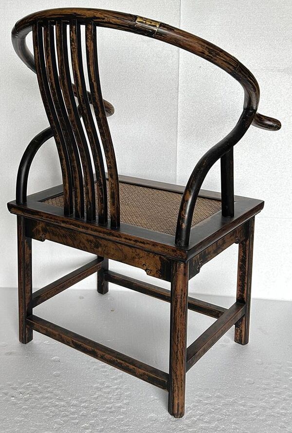 Fauteuil chinois fer à cheval