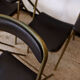 Lot de 4 chaises pliantes métal et skaï