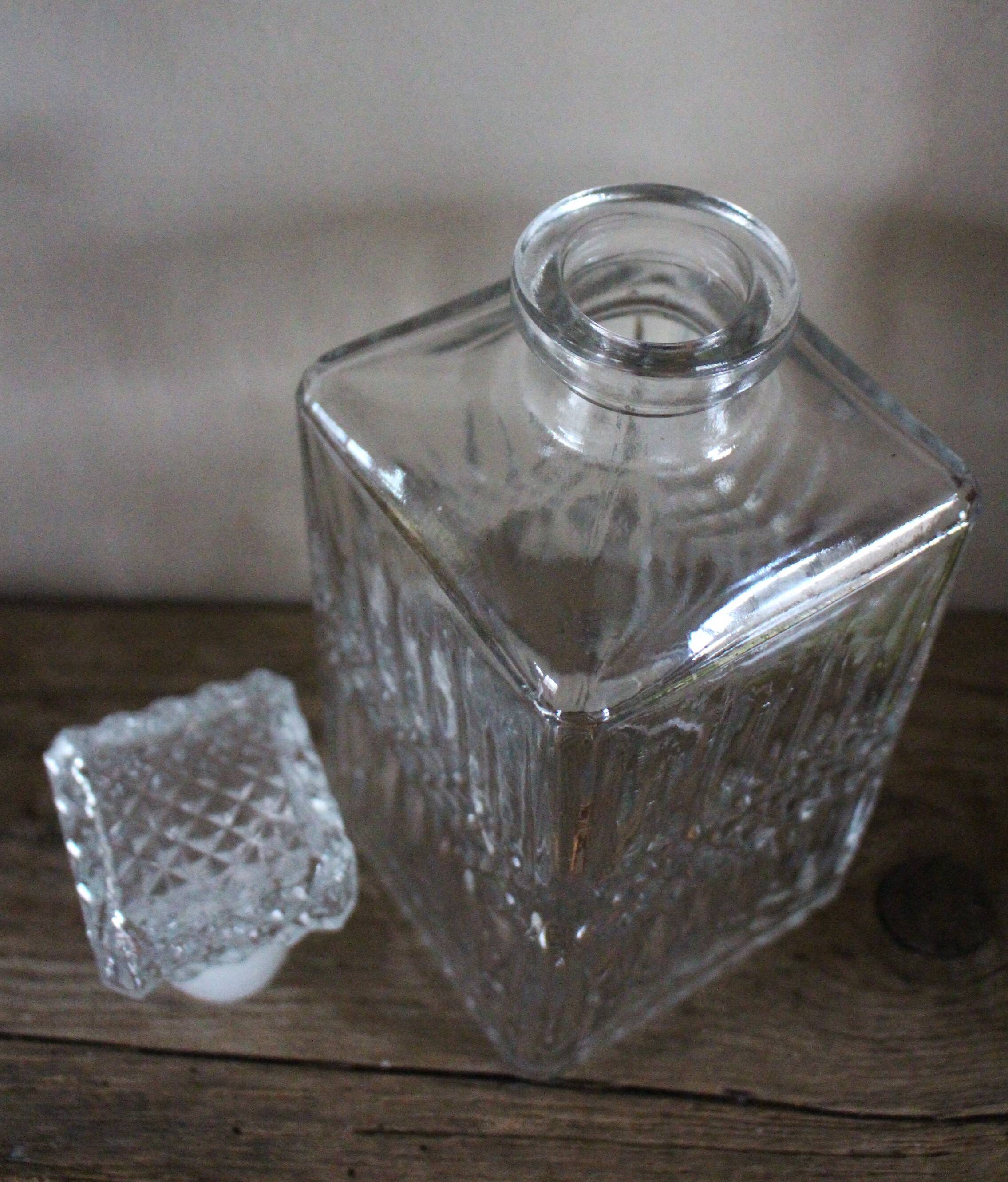 80s crystal whiskey decanter