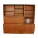 Set of 2 teak wood bookcases by Hundevad & Co