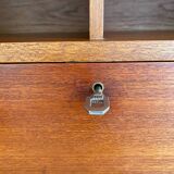 Teak and white Formica secretary, 1950