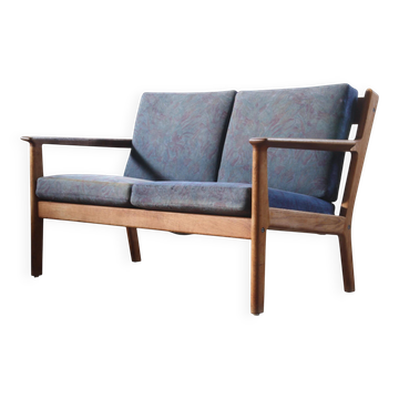Vintage ge265 oak sofa by hans j. wegner and getama, denmark 1960s