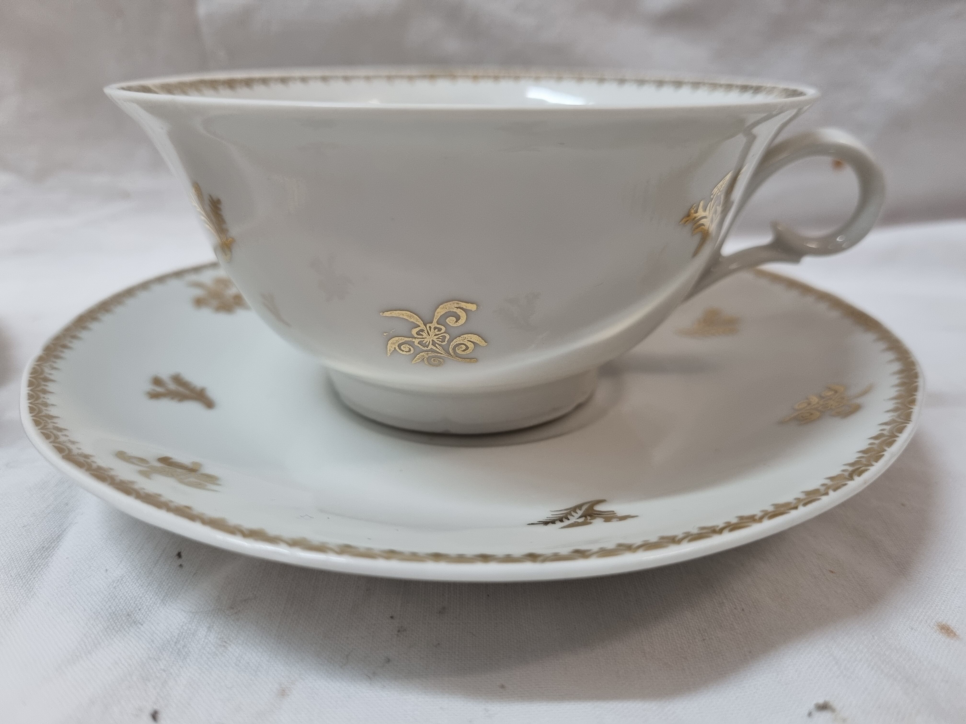 Duo luncheon cups porcelain of Limoges