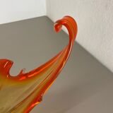 1,9kg Murano Glass "Centerpiece" 50cm Bowl Shell Element Murano, Italy, 1970