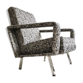 Vintage graphic armchair in the 1970