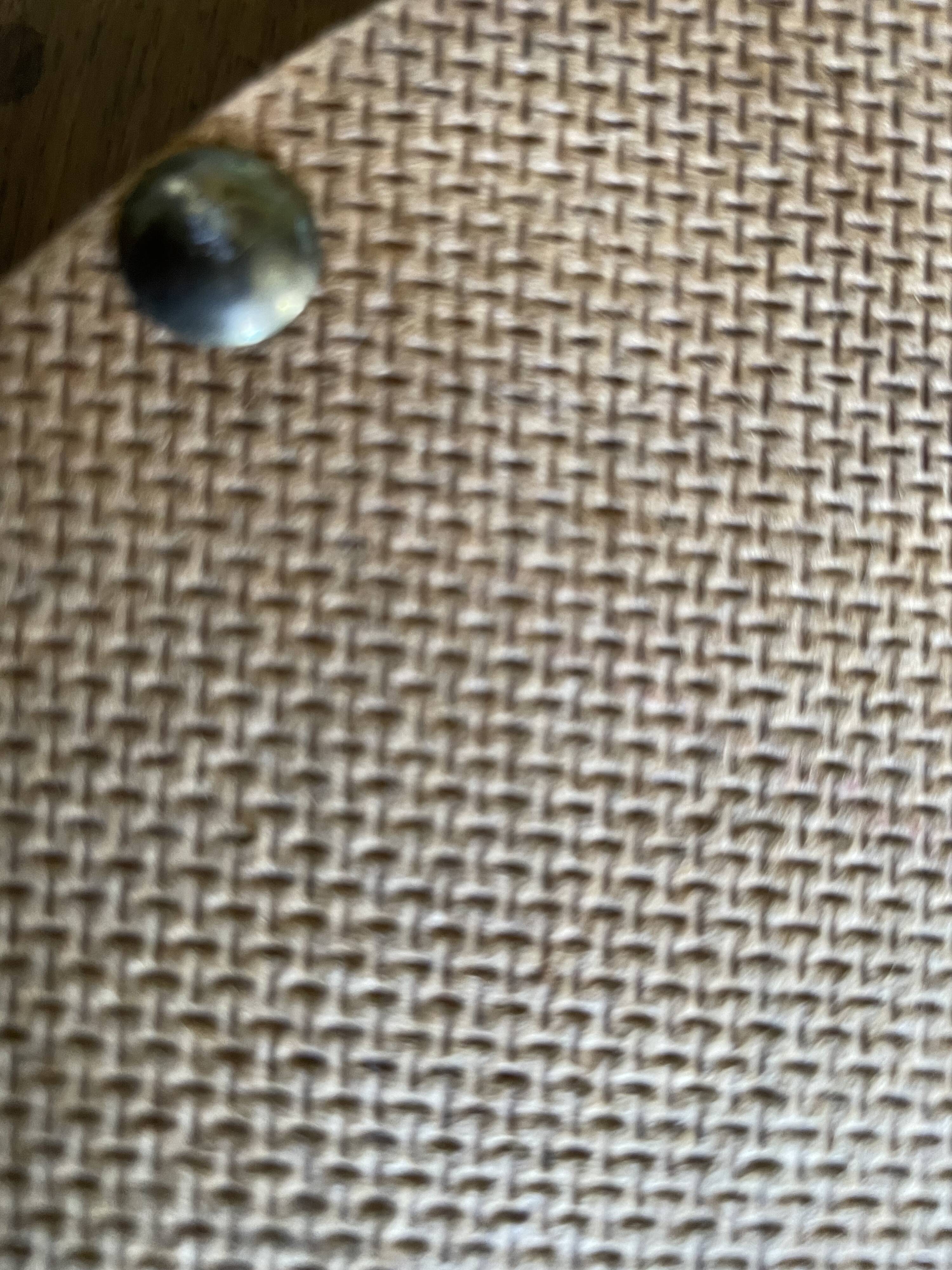 Round mirror tray scoubidou 50s/60s