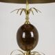 Bronze and resin egg lamp signed Maison Charles, 1970s.