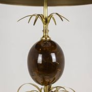 Bronze and resin egg lamp signed Maison Charles, 1970s.