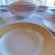 8 Hollow plates and soup tureen L'Amandinoise