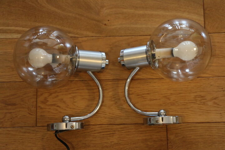 Pair of Delmas wall lights, 1970