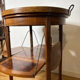 English tea table, with system, modular shelf and removable top, 1920