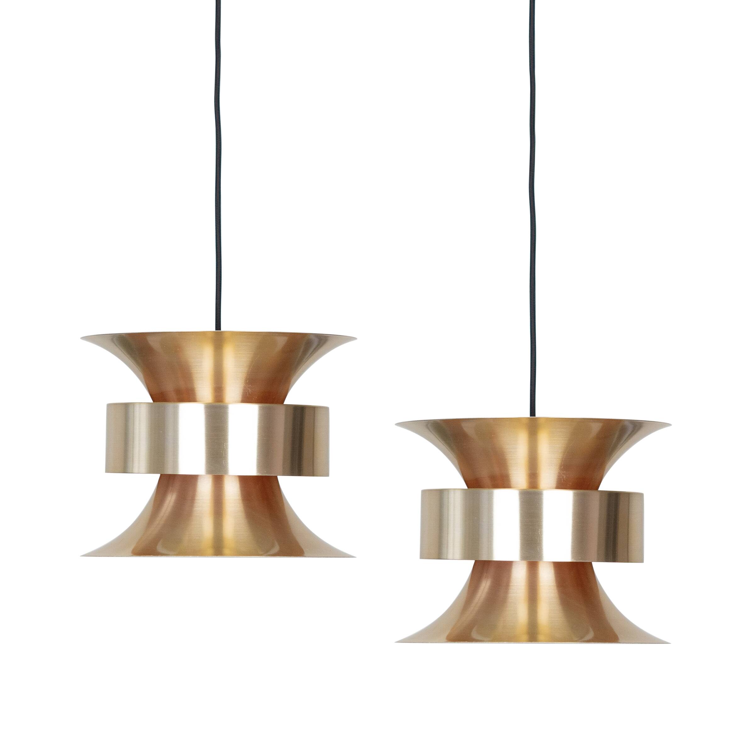 Pair of 2 vintage lamps Trava by Carl Thore, 1960s