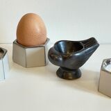 4 eggcups in ceramic period art deco