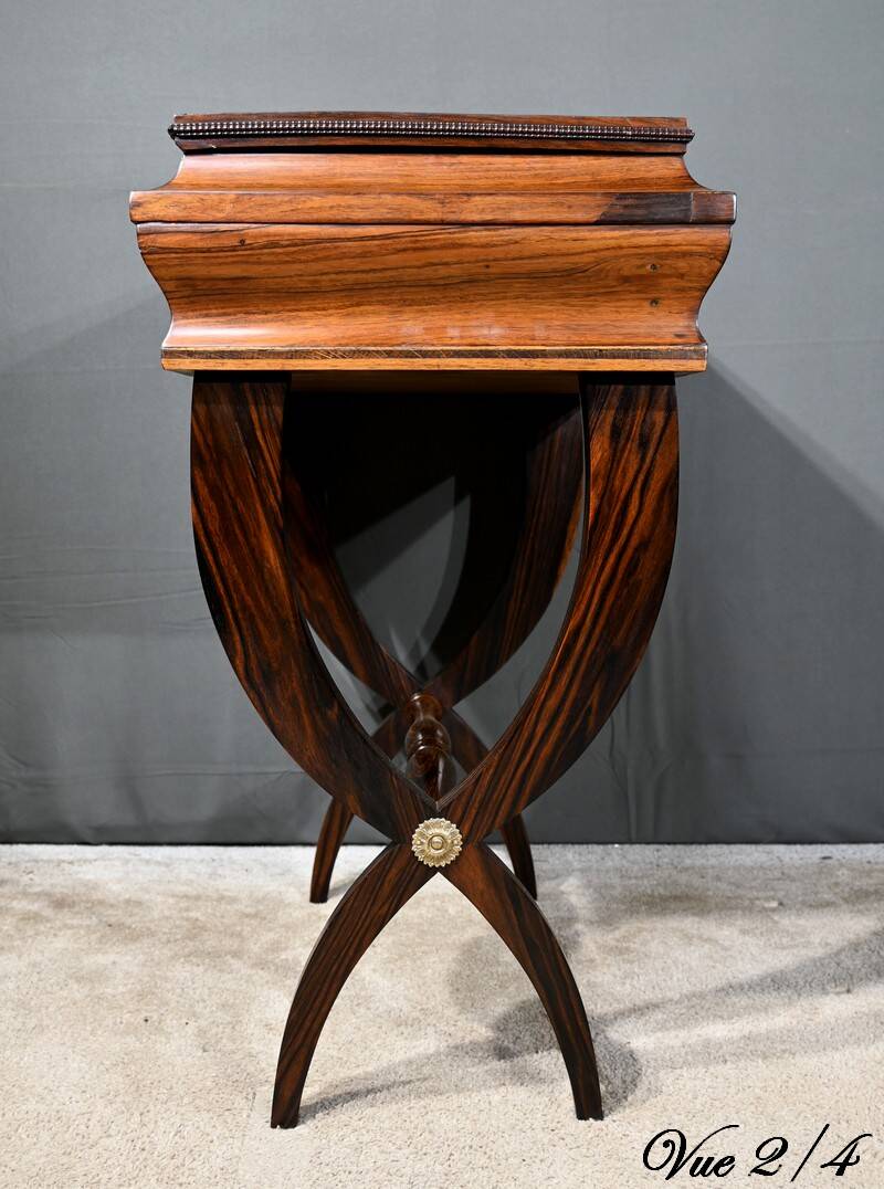 Rosewood work table, Napoleon III style, Maison Roll, Fg. St Antoin