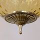 Amber glass pendant light