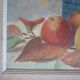 Tableau peinture nature morte signee R.S