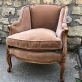 Louis XV style shepherdess armchair
