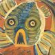 Large wall plate fish – Puigdemont, Catalonia, 1960s