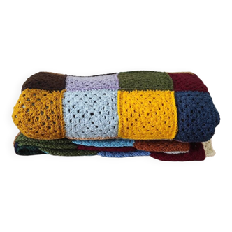 Large Crochet Vintage Granny Blanket