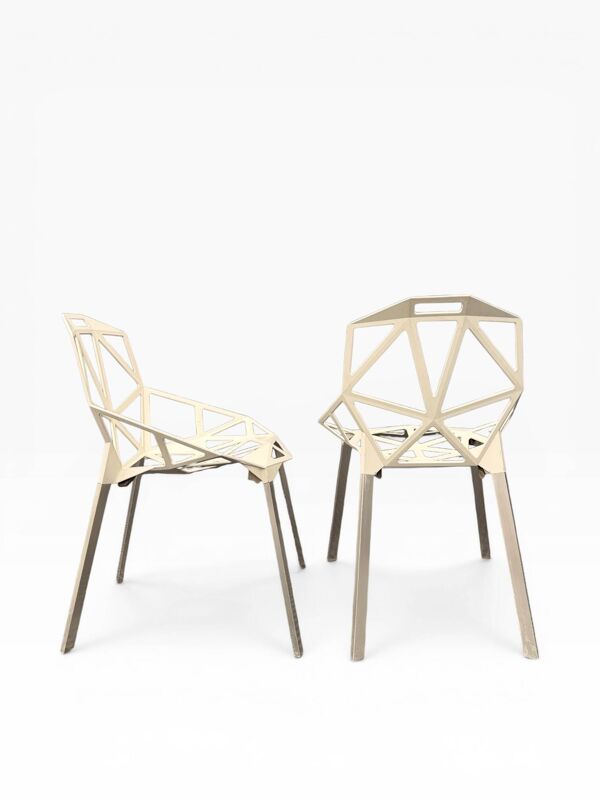 Paire de Chaises Chair One Magis Blanc Crème   Konstantin Grcic