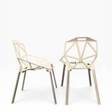 Pair of Chair One Magis Off-White Chairs | Konstantin Grcic