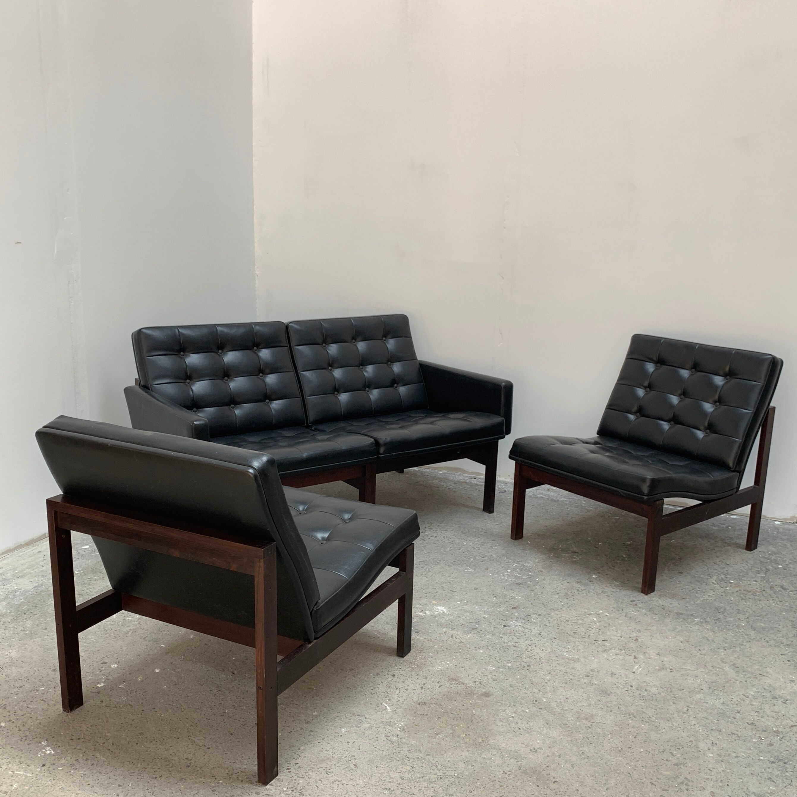 Set sofa and armchairs "Moduline" by Ole Gjerløv-Knudsen & Torben Lind for France & Søn, 1960s
