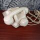 Téléphone Socotel blanc crème à cadran