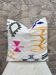 Handmade Berber wool cushion: Moroccan Kilim cushion (45x45cm)