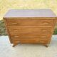 Commode à 4 tiroirs , de style scandinave , pieds compas , 1950’