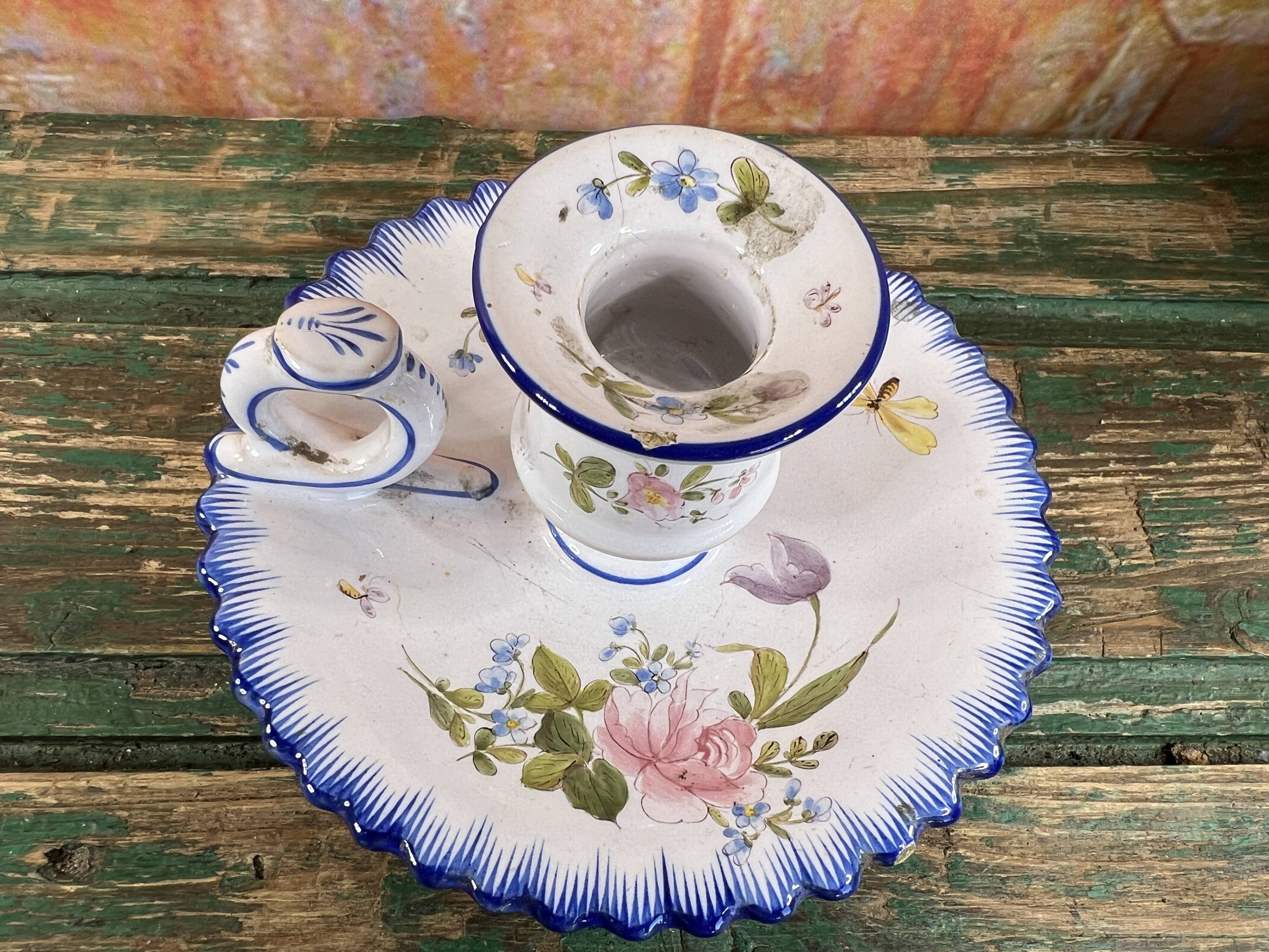 Charolles ceramic hand candle holder