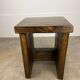 Tabouret brutaliste en bois massif style chalet