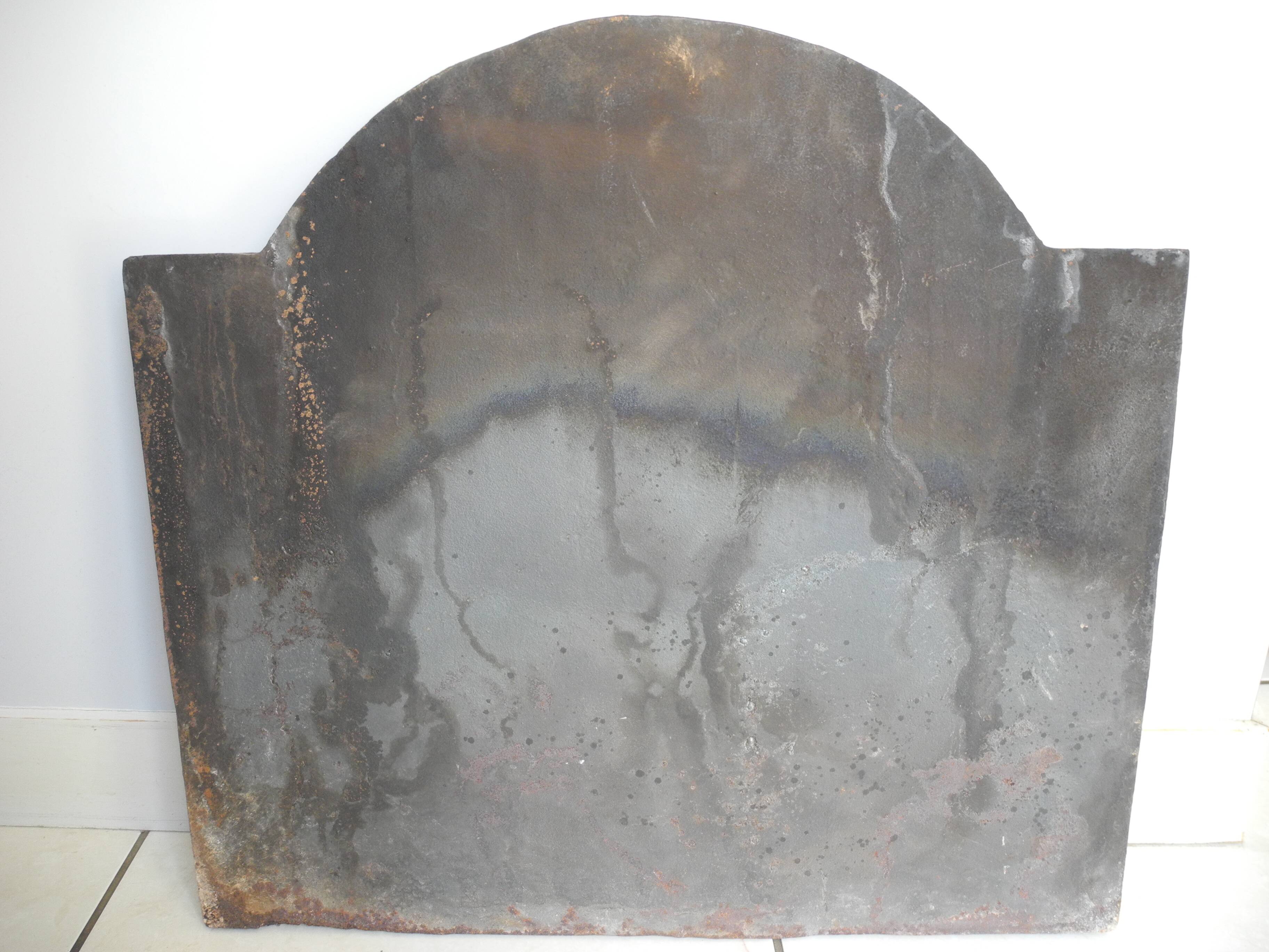 old cast iron fireback salamander fireplace plate