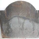 Ancienne plaque de cheminée en fonte salamandre