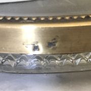 Verlys crystal and brass unders and downs
