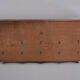 Art deco solid oak wall coatrack, Dutch, 1925