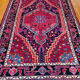 Burgundy Persian rugs pink and midnight blue
